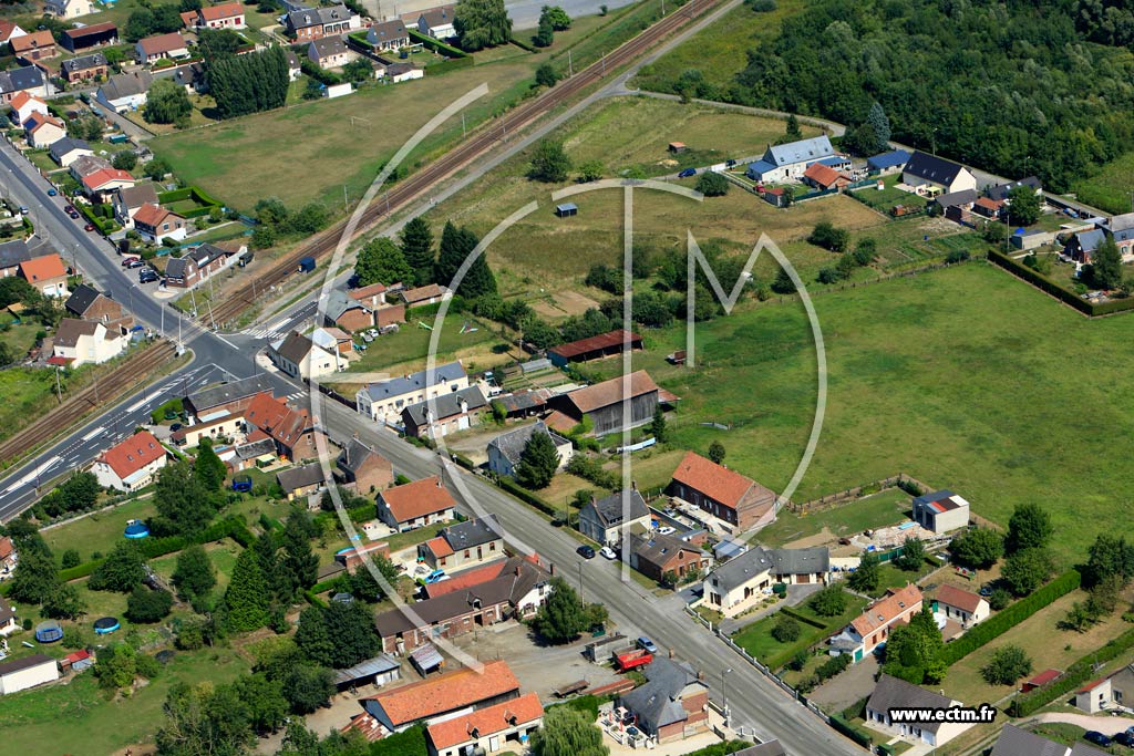 Photo arienne de Viry-Noureuil