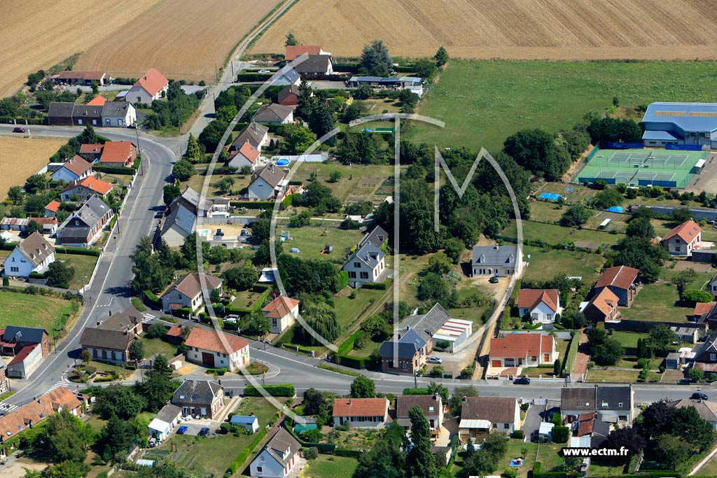 Photo arienne de Viry-Noureuil