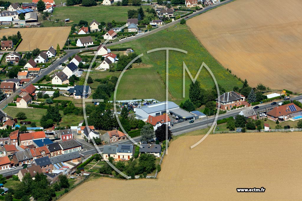 Photo arienne de Viry-Noureuil
