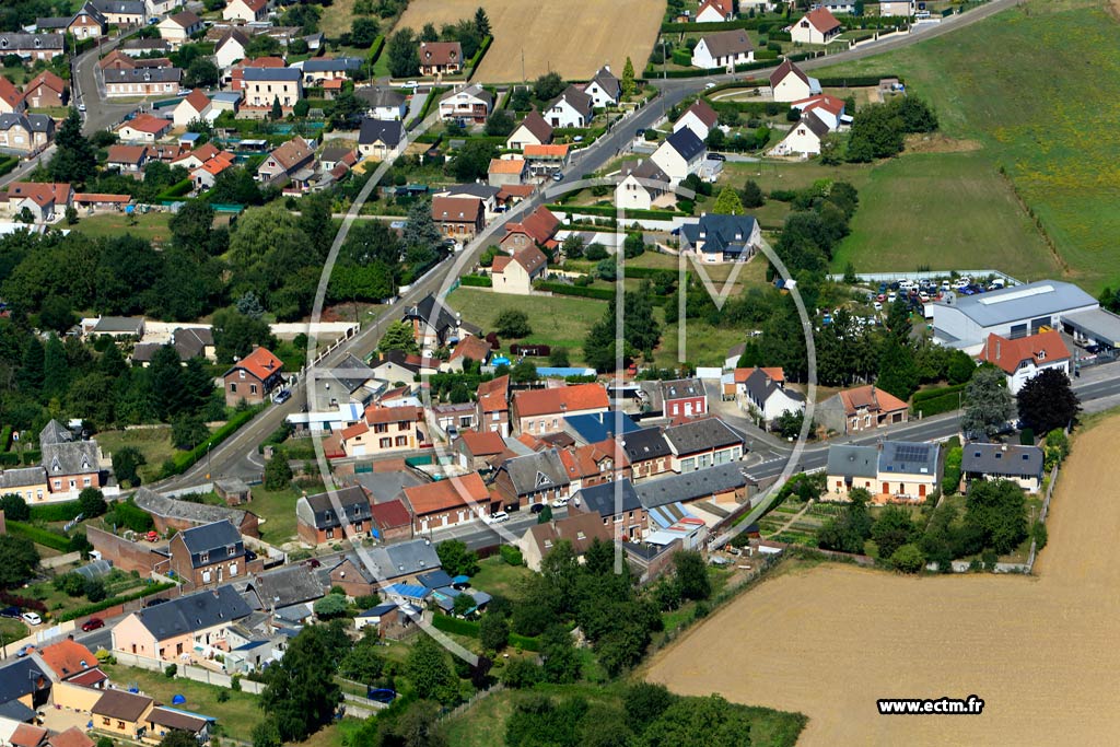 Photo arienne de Viry-Noureuil