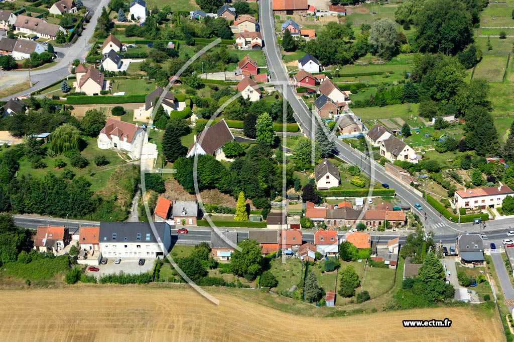 Photo arienne de Viry-Noureuil