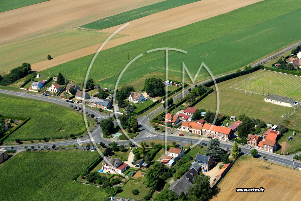 Photo arienne de Viry-Noureuil