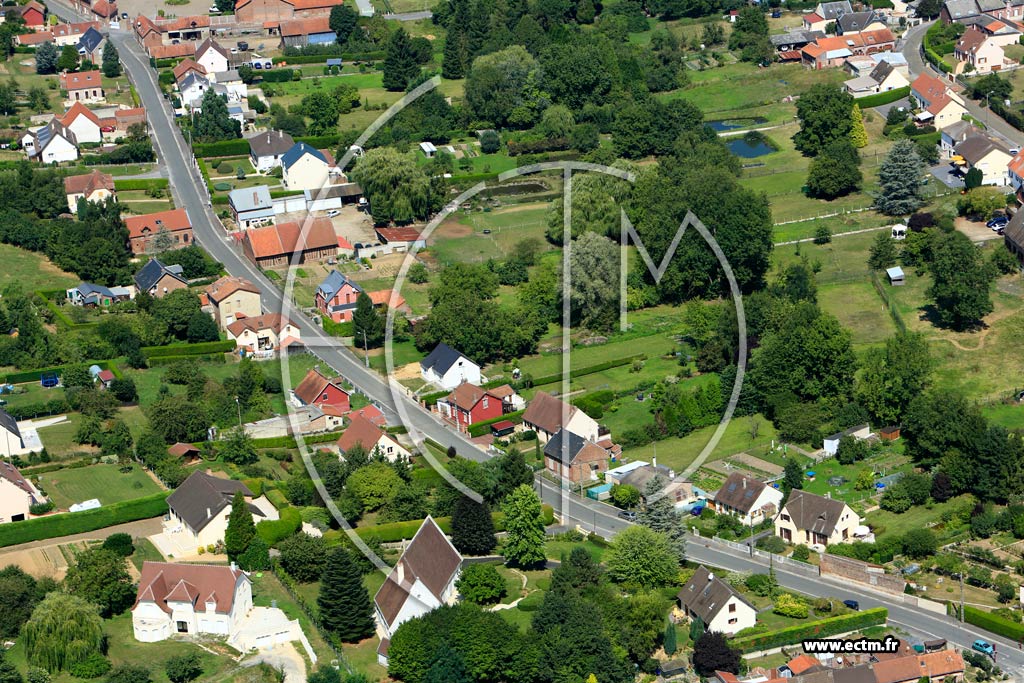 Photo arienne de Viry-Noureuil