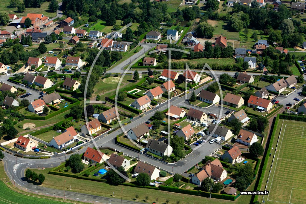 Photo arienne de Viry-Noureuil