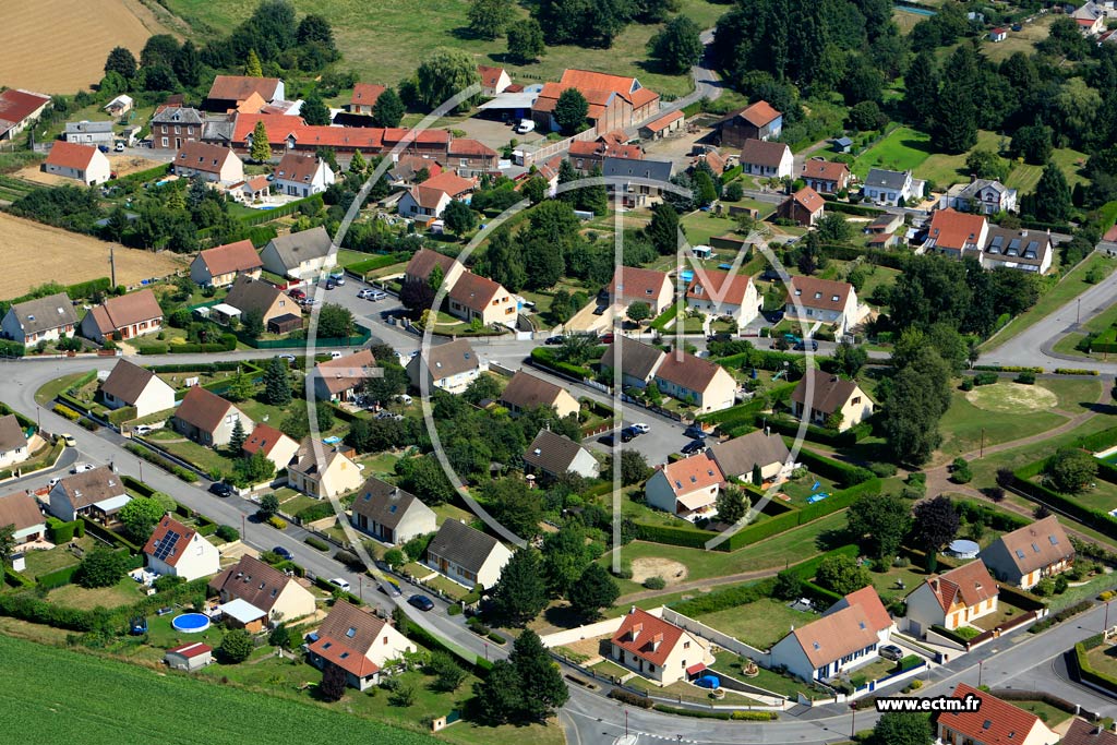 Photo arienne de Viry-Noureuil