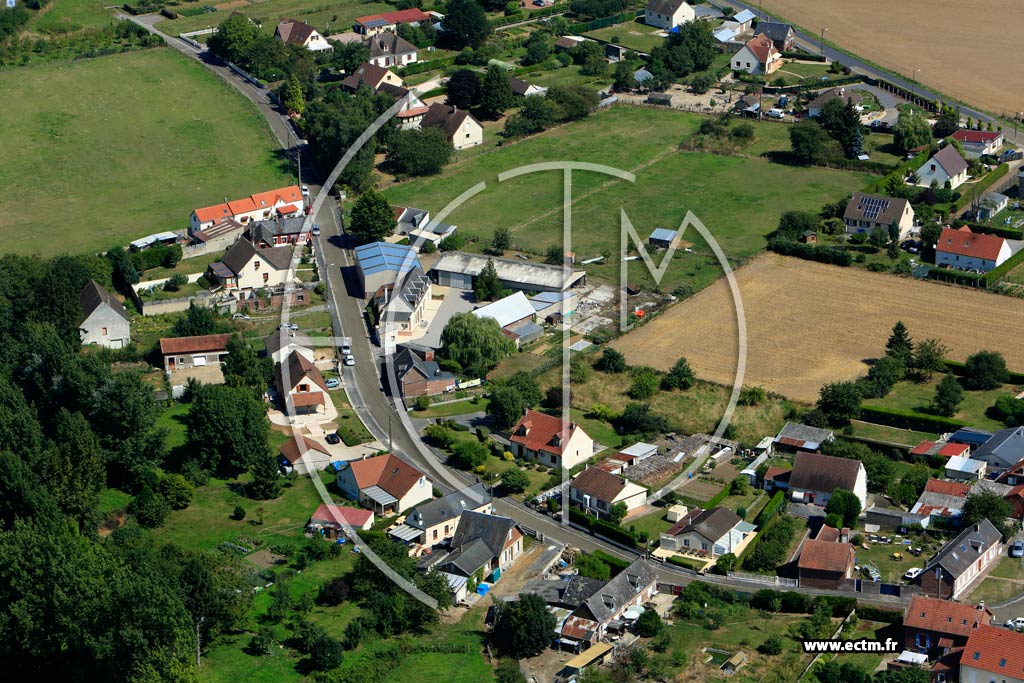 Photo arienne de Viry-Noureuil