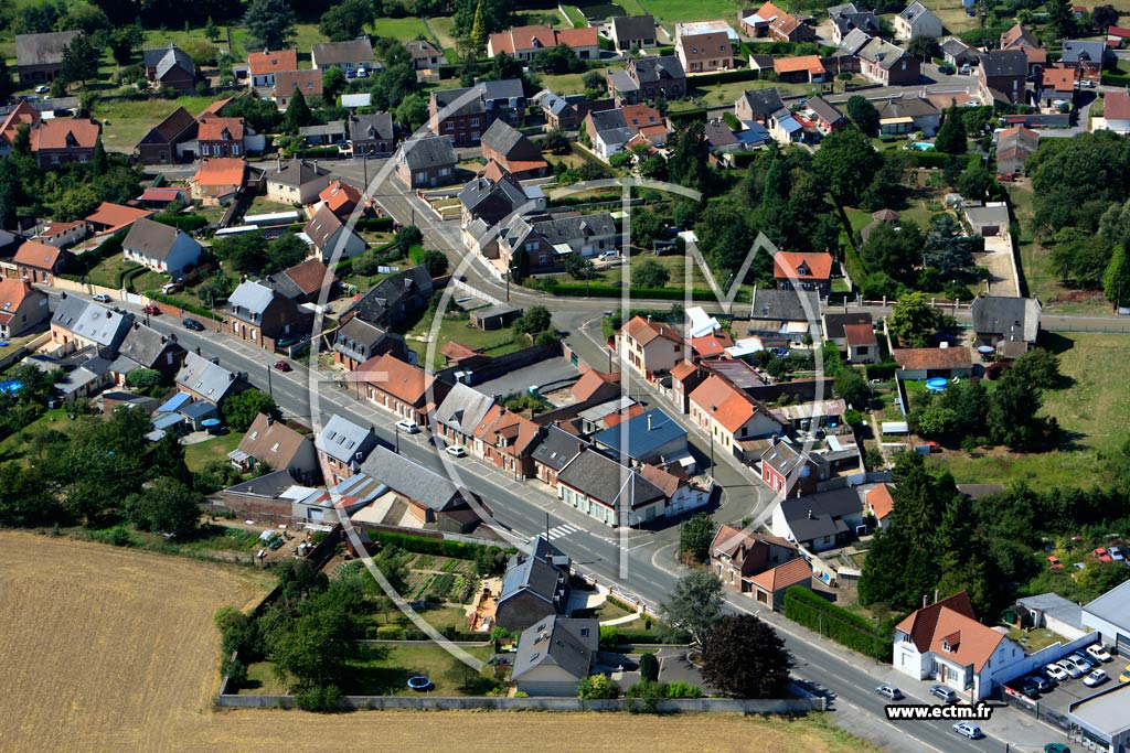 Photo arienne de Viry-Noureuil