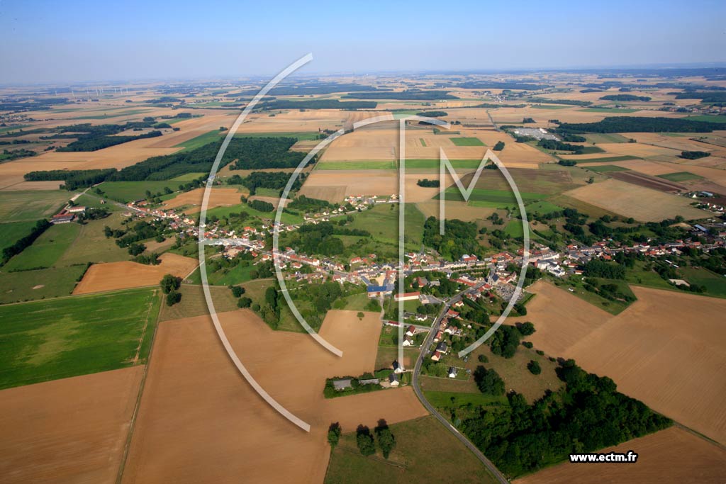 Photo arienne de Beaulieu les Fontaines