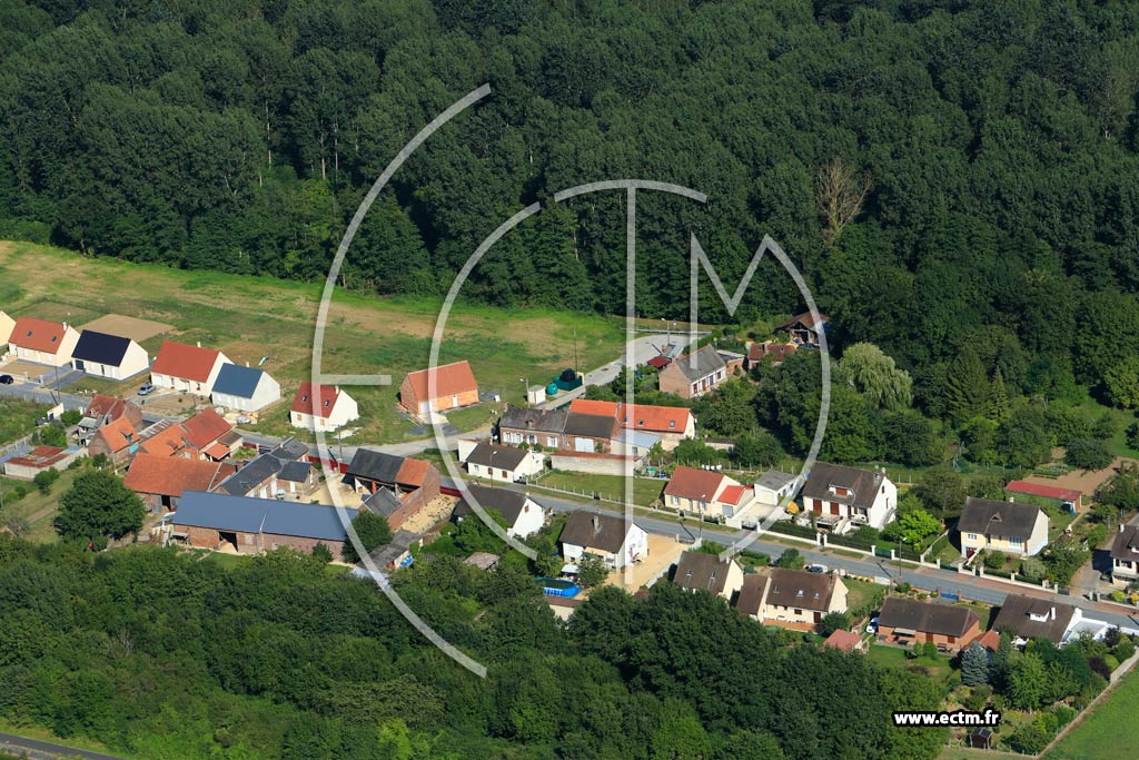 Photo arienne de Beaurains ls Noyon (Bas Beaurains)
