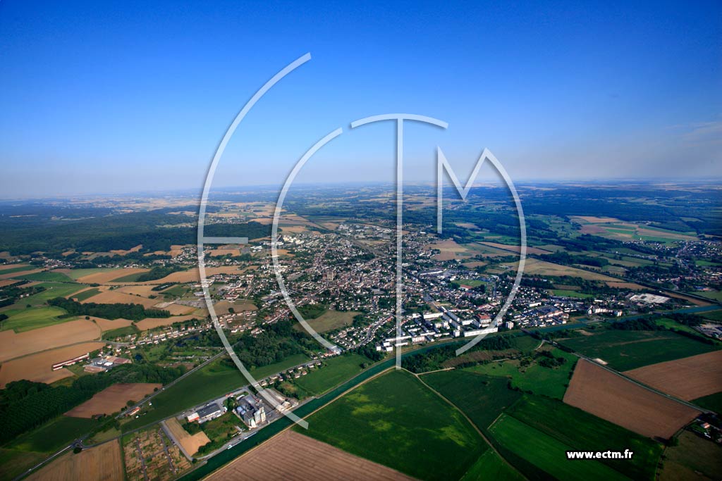 Photo arienne de Noyon