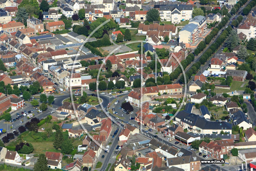 Photo arienne de Noyon