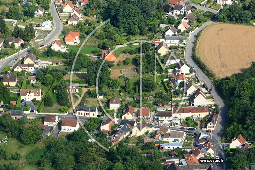 Photo arienne de Noyon (Happlincourt)