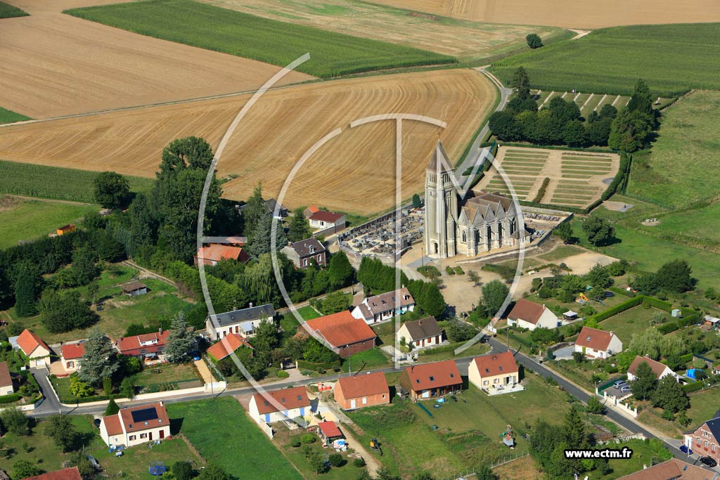 Photo arienne de Thiescourt