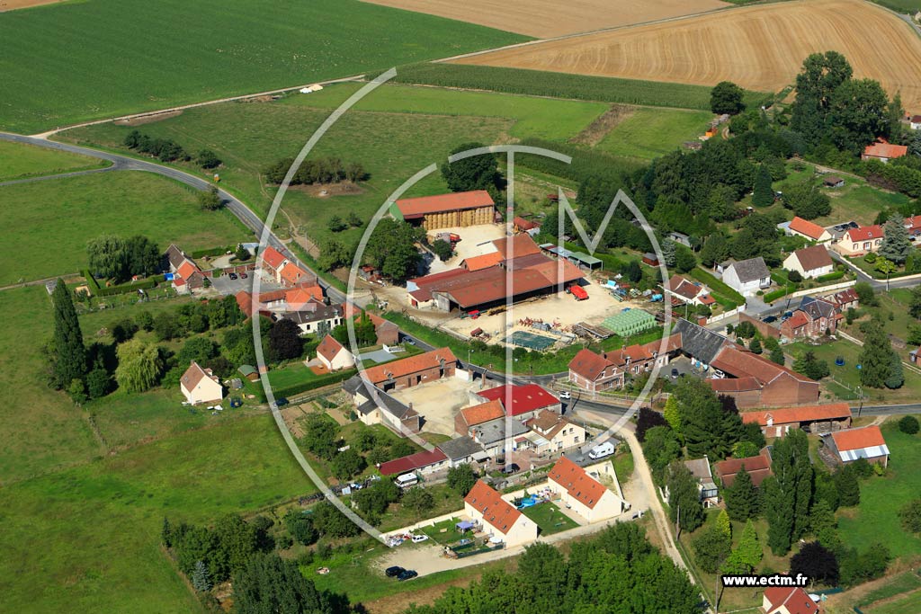 Photo arienne de Thiescourt