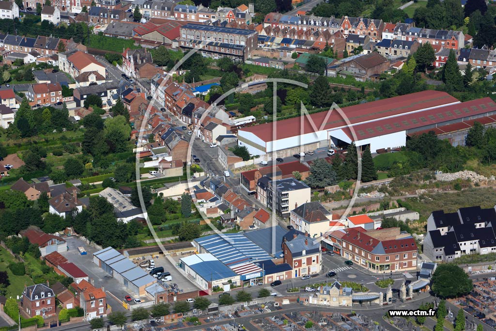 Photo arienne de Arras (Quartier du Cimetire)