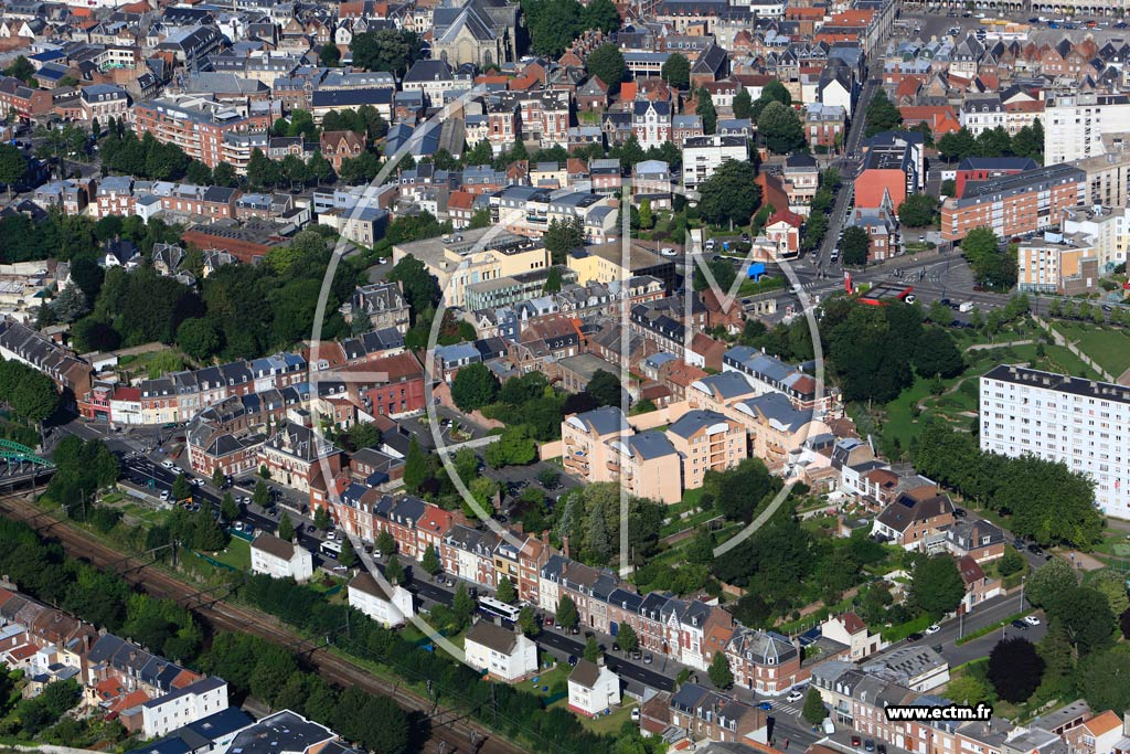 Photo arienne de Arras (Rue de Douai)