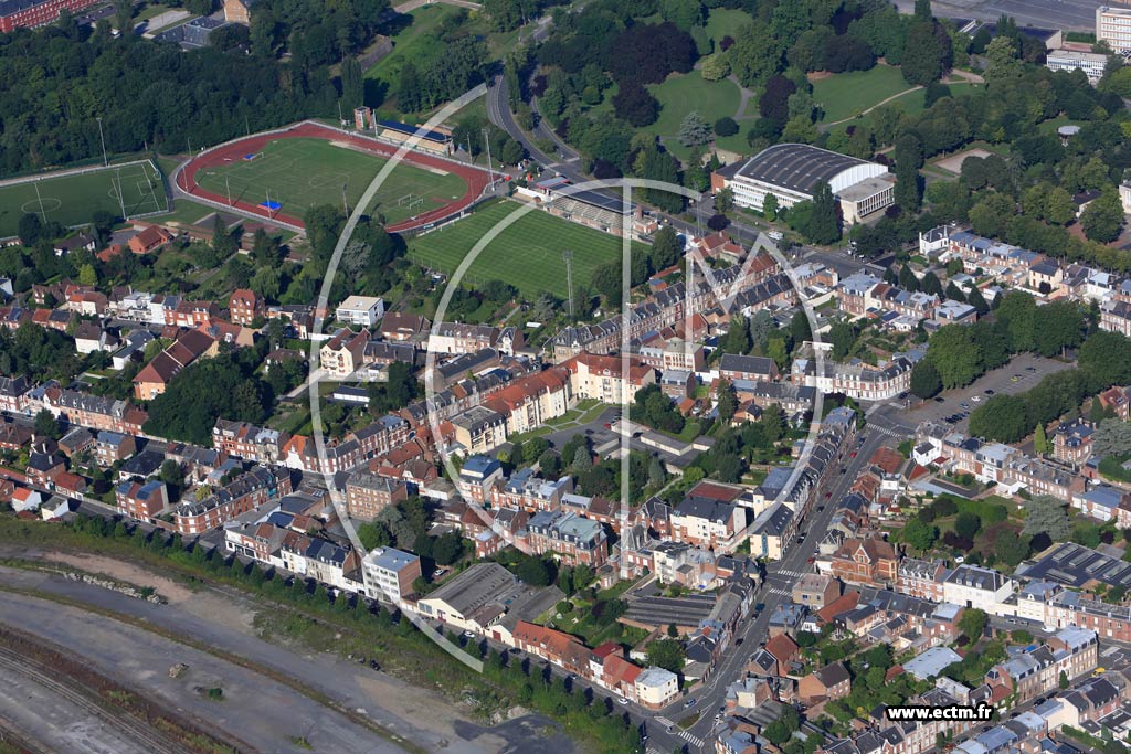 Photo arienne de Arras (Stade Gnral De Gaulle)