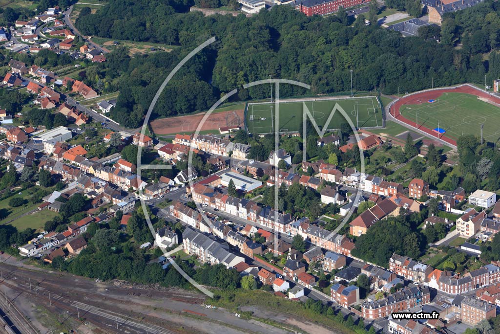 Photo arienne de Arras (Stade Gnral De Gaulle)