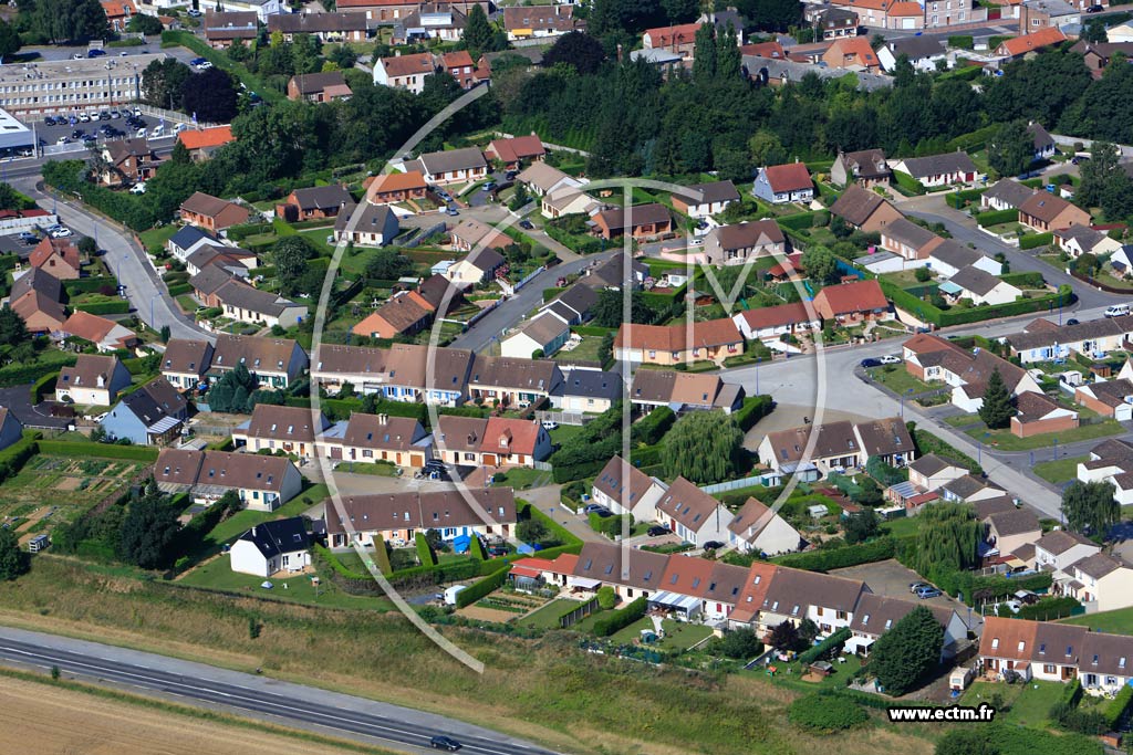 Photo arienne de Beaurains (Quartiers des Hameaux du Tonnelier- des Msanges)