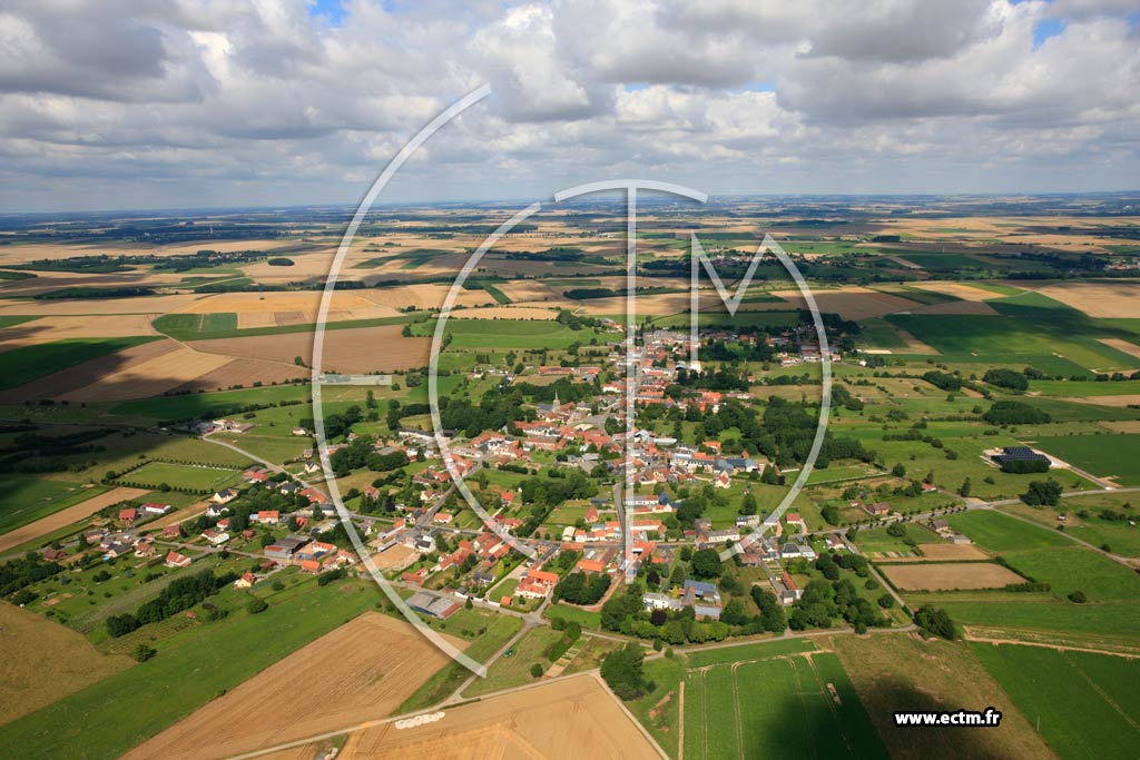 Photo arienne de Berles-au-Bois