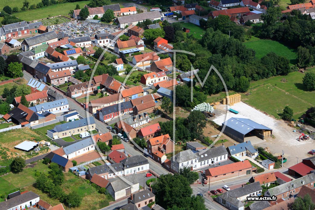 Photo arienne de Berles-au-Bois