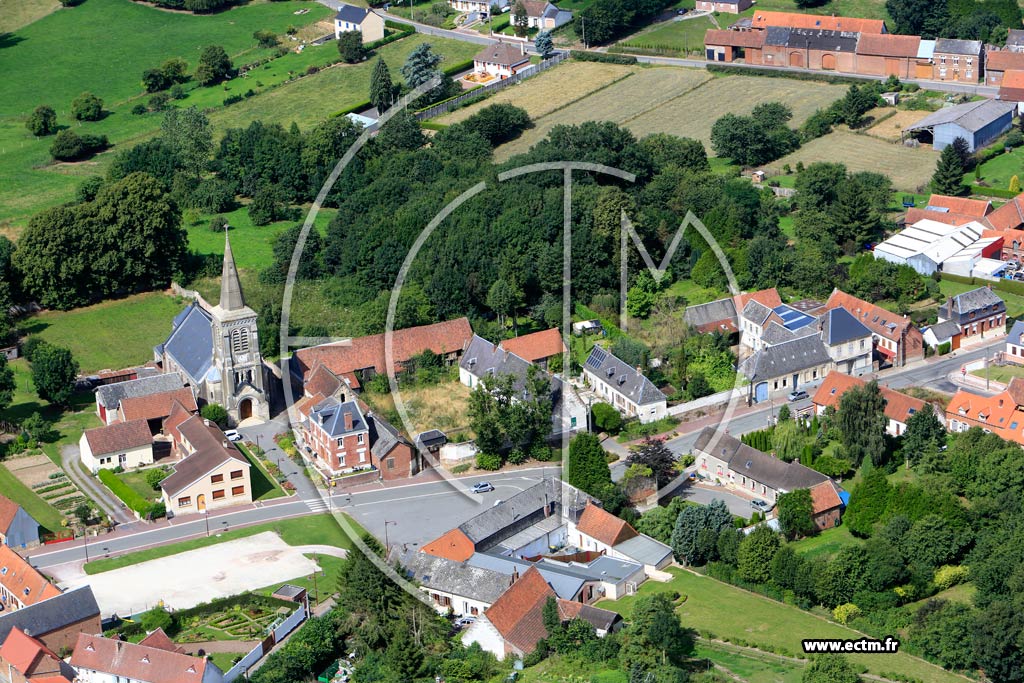 Photo arienne de Berles-au-Bois