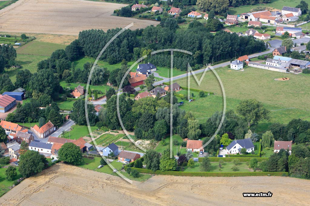 Photo arienne de Montenescourt