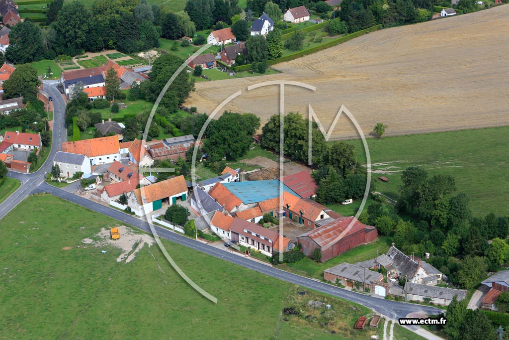 Photo arienne de Montenescourt