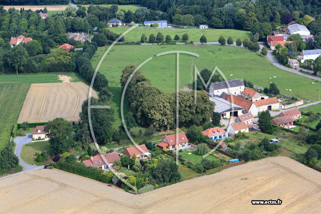 Photo arienne de Montenescourt