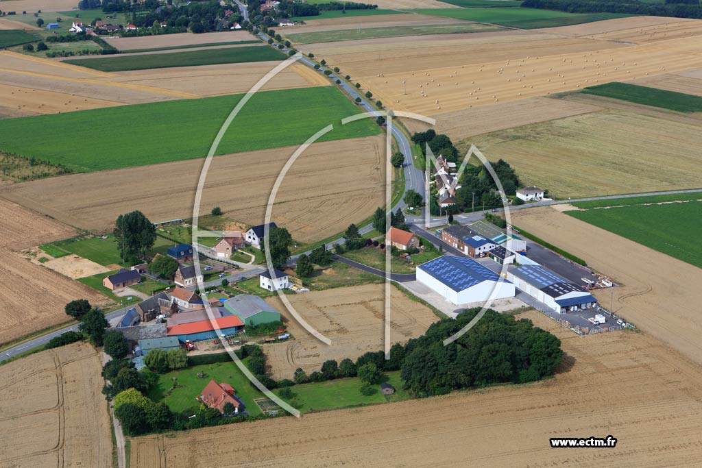 Photo arienne de Montenescourt