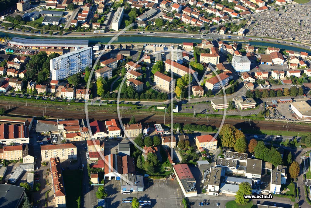 Photo arienne de Bar le Duc (Ville Basse)