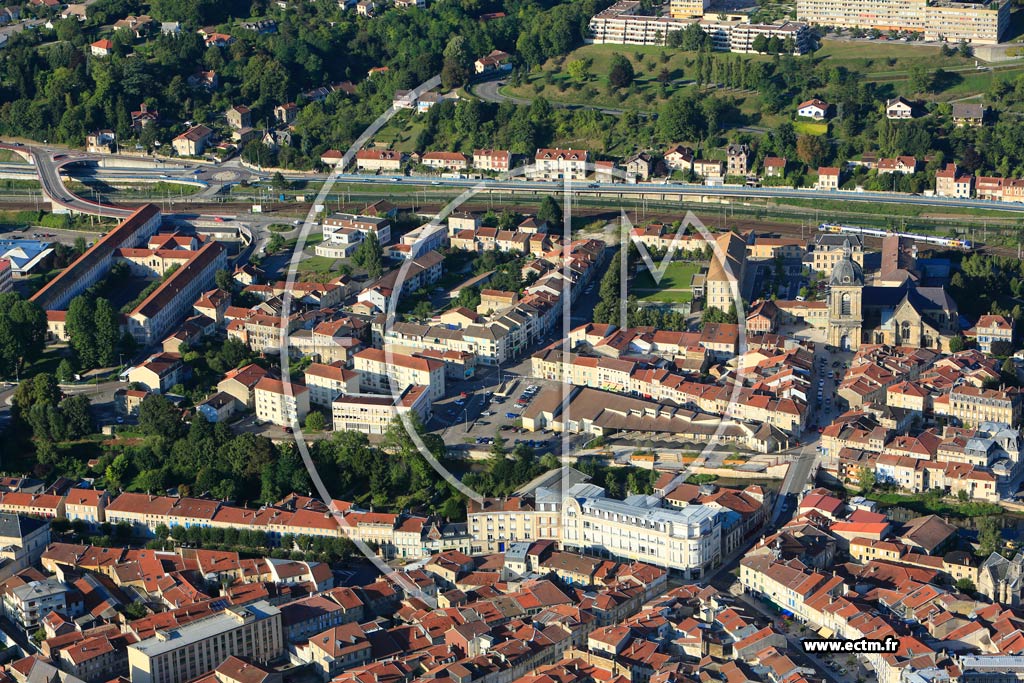 Photo arienne de Bar le Duc (Ville Basse)