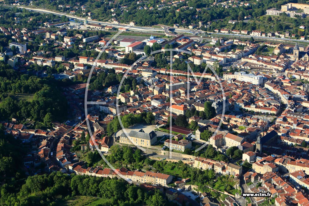 Photo arienne de Bar le Duc (Ville Haute)