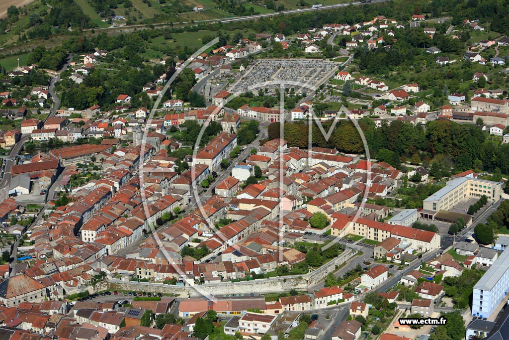 Photo arienne de Ligny-en-Barrois (Centre Ville)