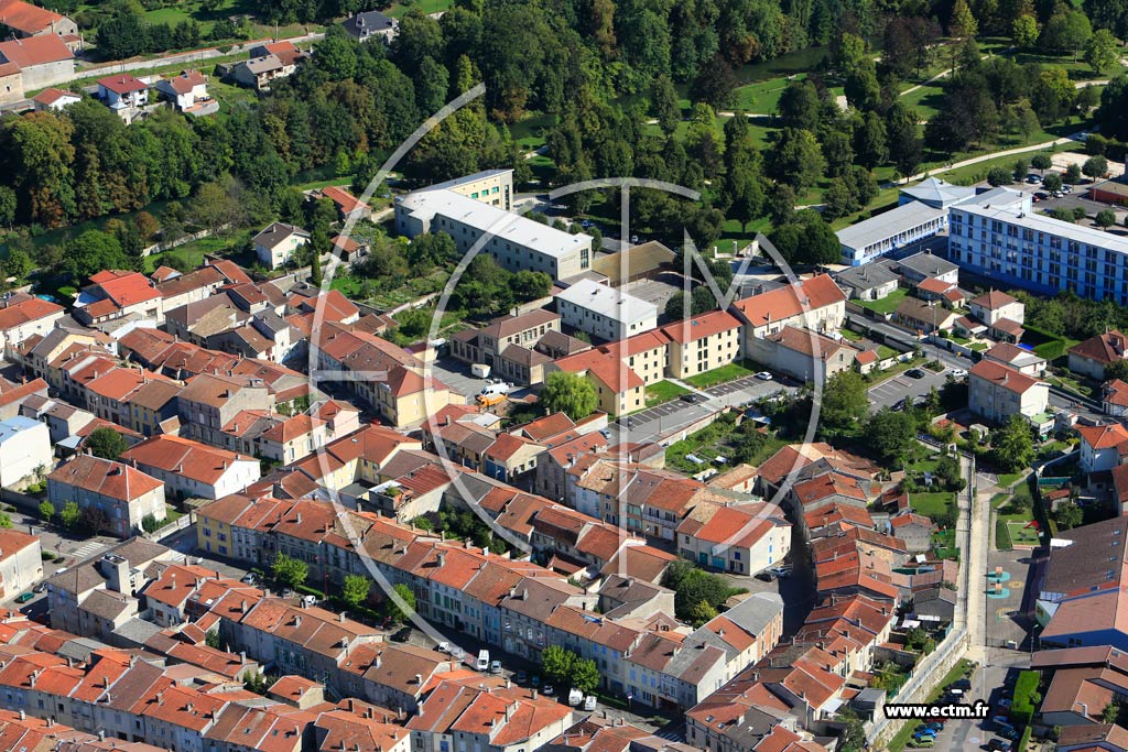 Photo arienne de Ligny-en-Barrois (Centre Ville)