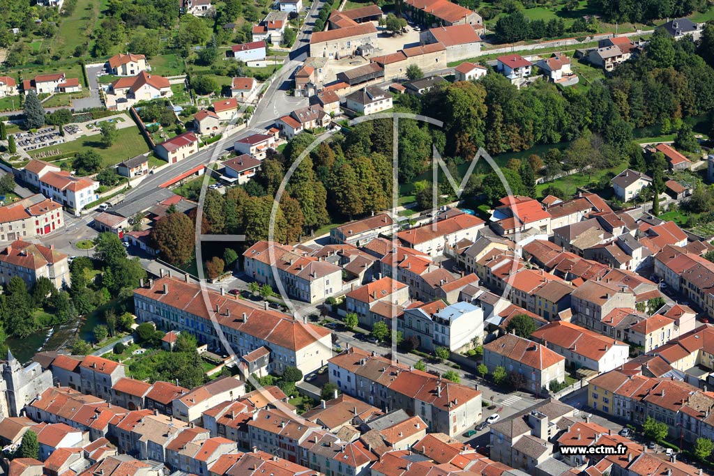 Photo arienne de Ligny-en-Barrois (Centre Ville)