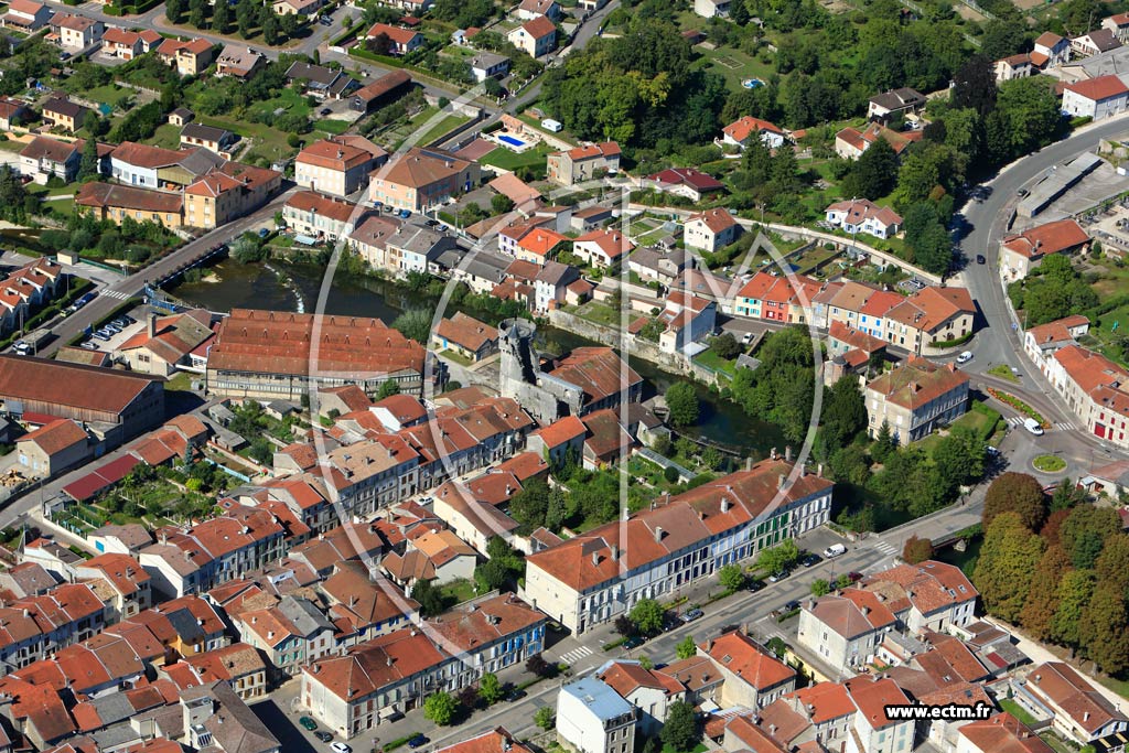 Photo arienne de Ligny-en-Barrois (Centre Ville)