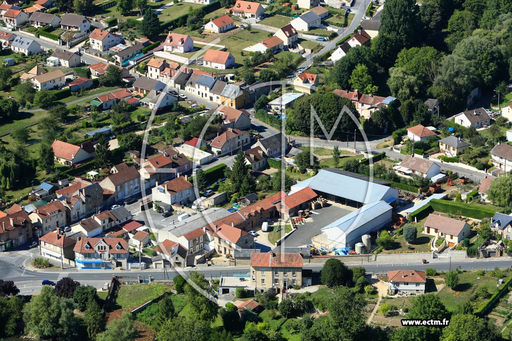 Photo arienne de Fismes (Fismette)