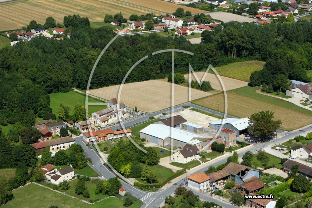 Photo arienne de Courtisols (Saint-Memmie)