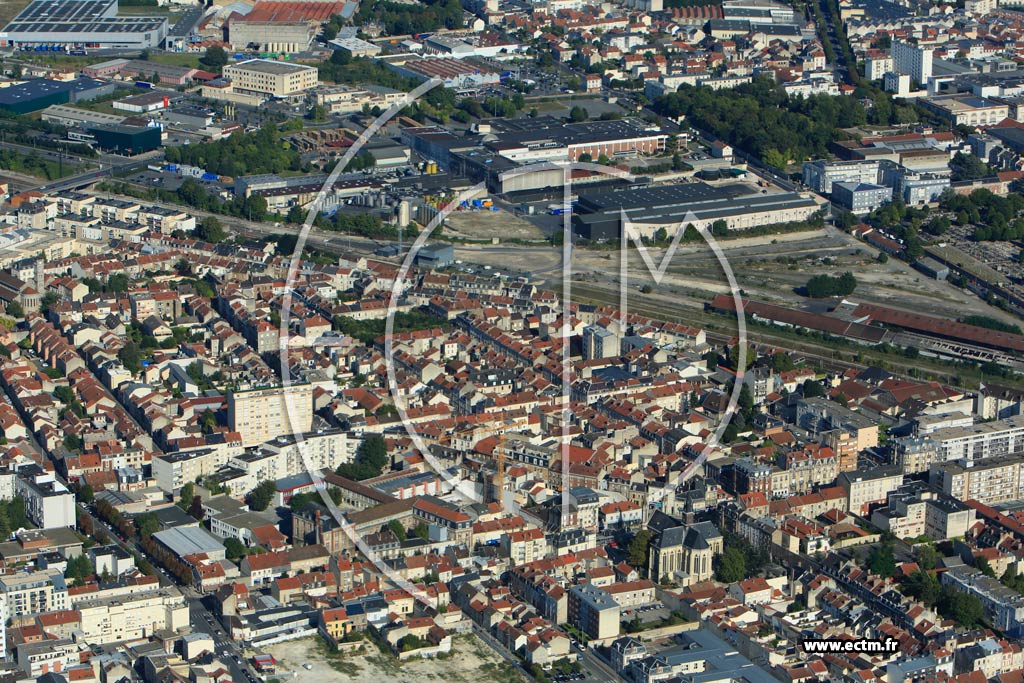 Photo arienne de Reims (Laon)