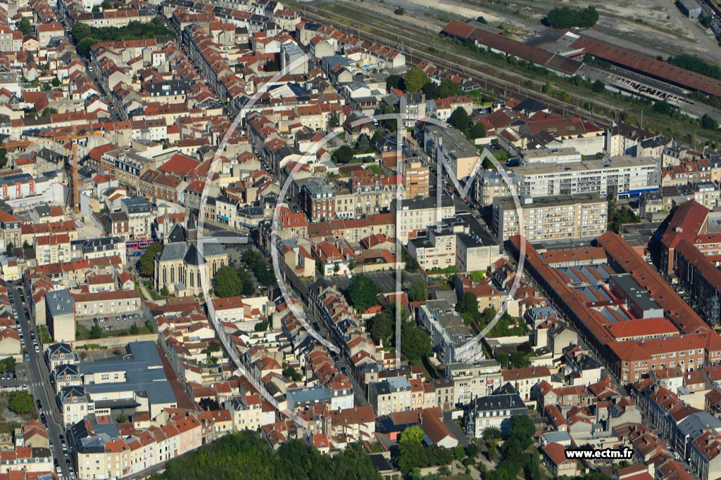 Photo arienne de Reims (Mont d'Arne)