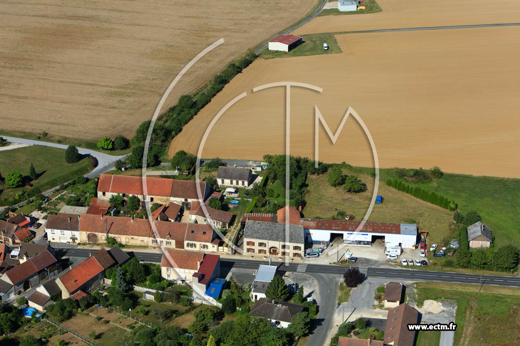 Photo arienne de Baye (Montpertuis)