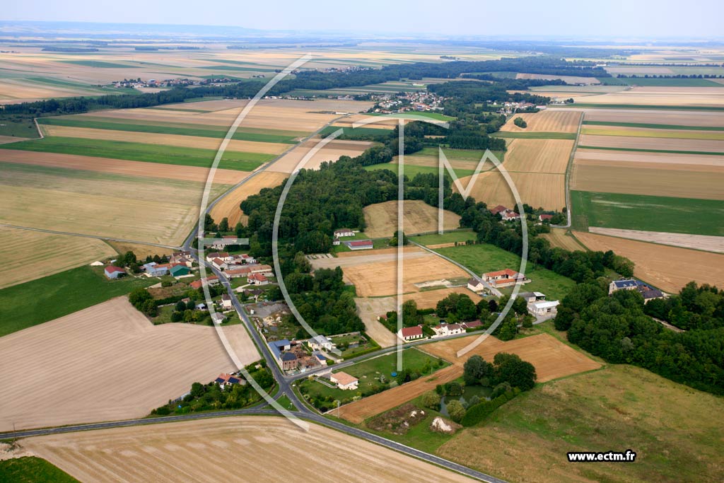 Photo arienne de Chaintrix-Bierges (Le Petit Vouzy)