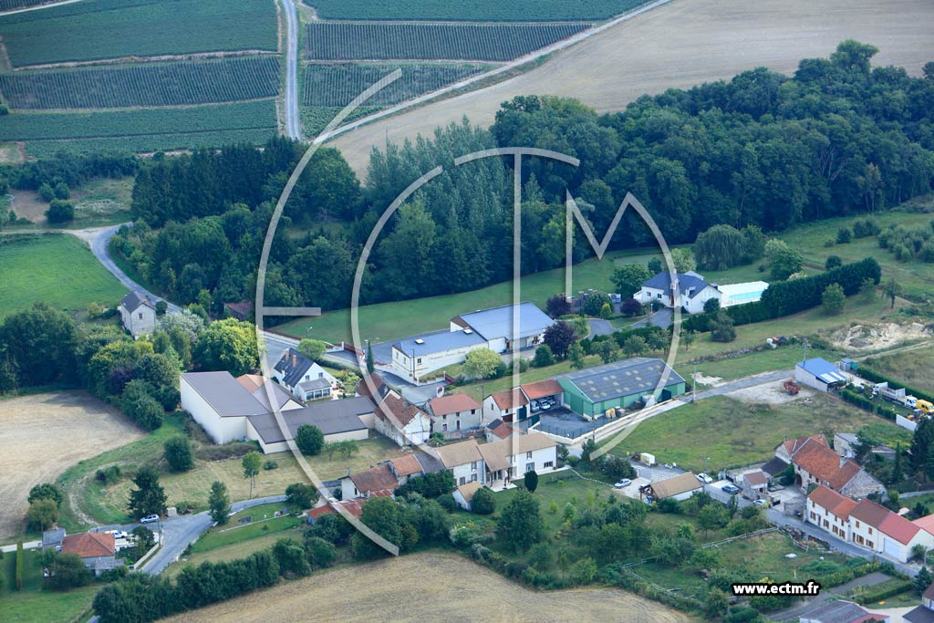 Photo arienne de Dormans (Chapelle de la Marne)