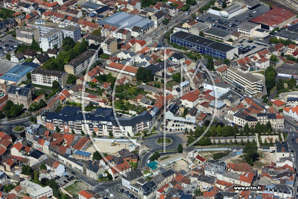 Photo arienne de pernay (Centre-Ouest)