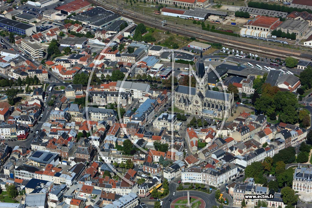 Photo arienne de pernay (Centre-Ouest)