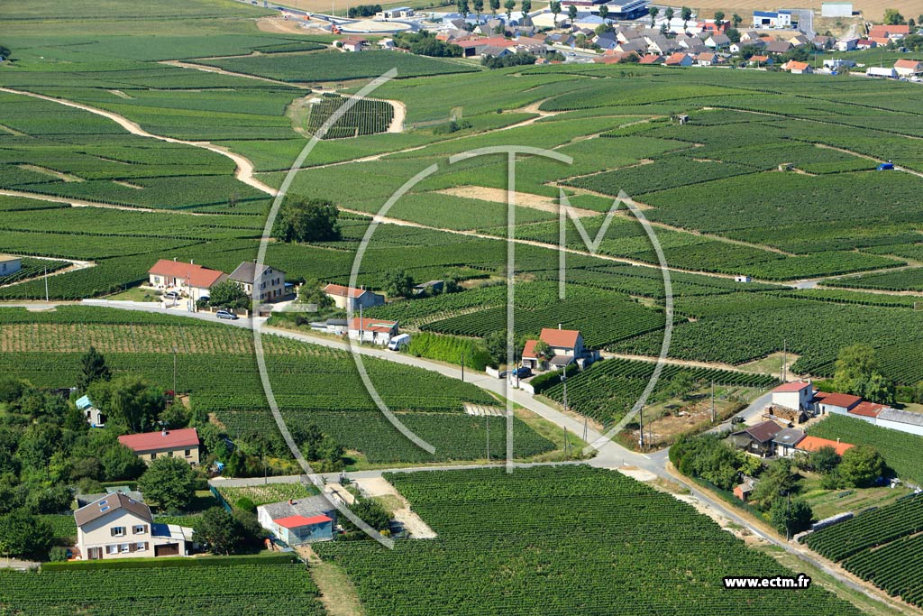 Photo arienne de pernay (Cteau Nord-Ouest)