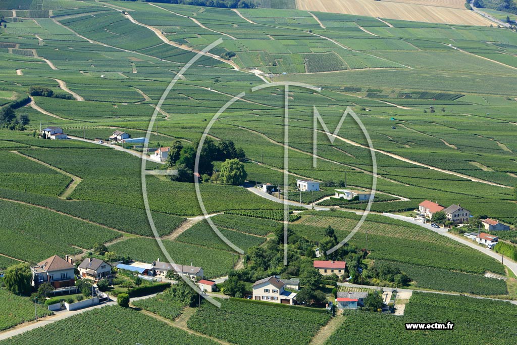 Photo arienne de pernay (Cteau Nord-Ouest)