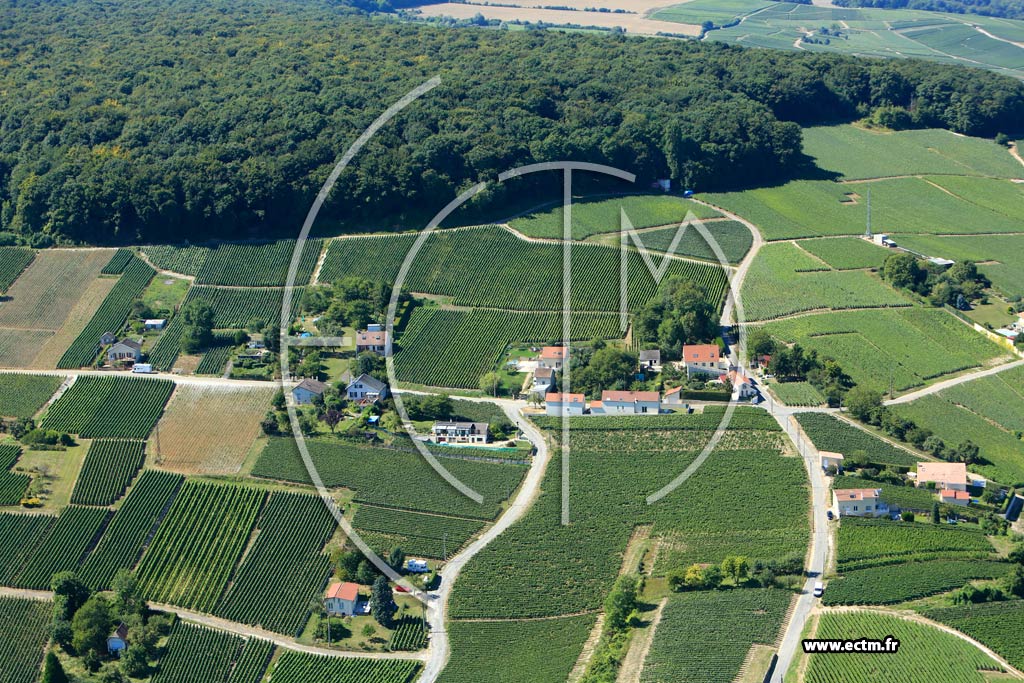 Photo arienne de pernay (Cteau Nord-Ouest)