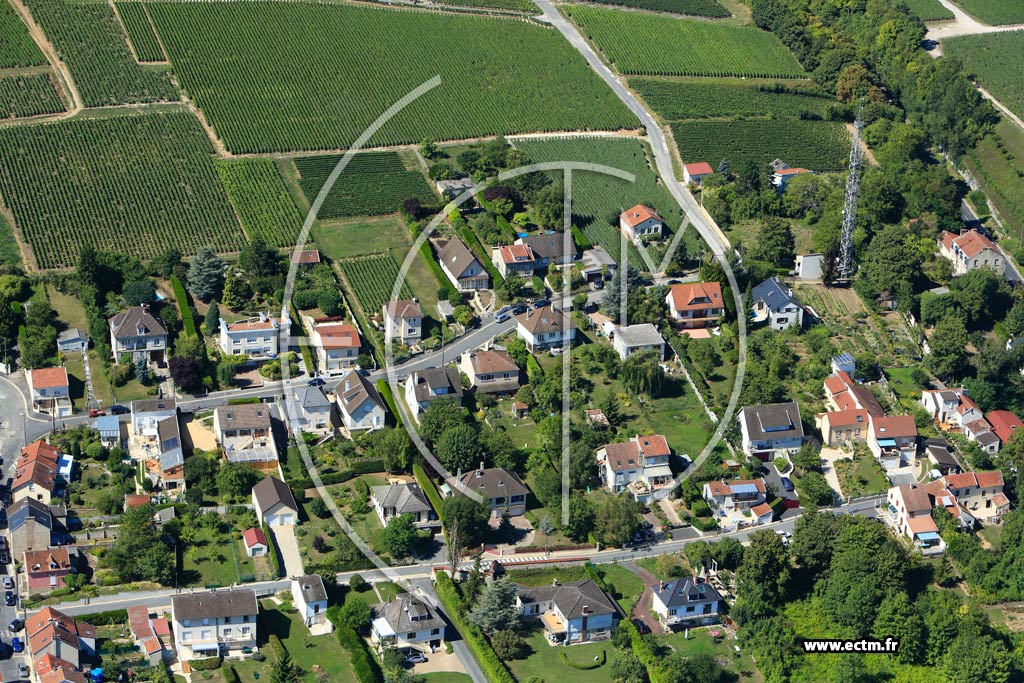 Photo arienne de pernay (Cteau Nord-Ouest)